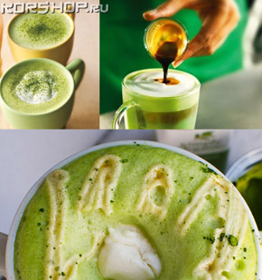 зеленый чай латте корейский чай